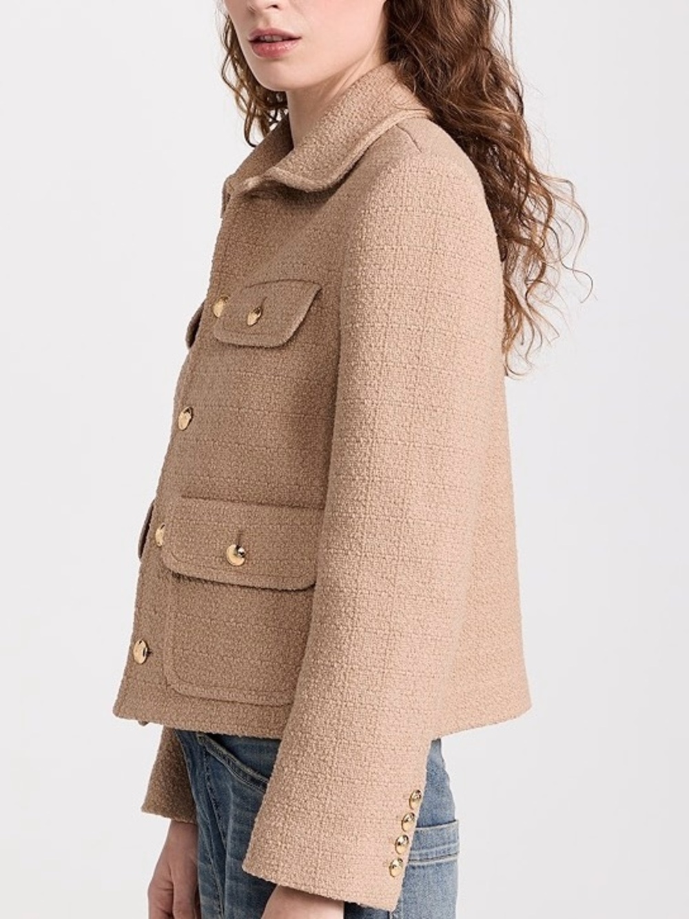 Nili Lotan Paloma Jacket in Camel - Picture 3 of 7